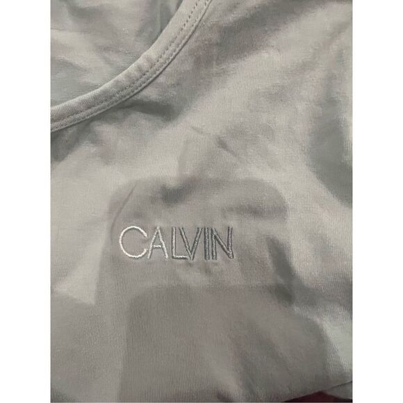 Calvin Klein sage green tie waist dress XL - Picture 3 of 4